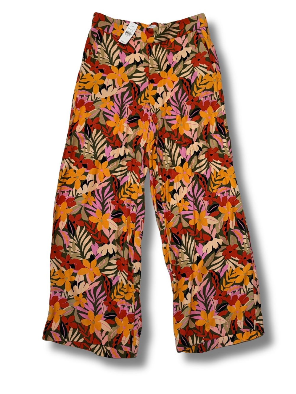 LOFT Wide Leg Tropical Floral Pants | Size S | NWT